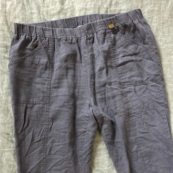 Ellen Tracy Linen wide leg  crop pants xl - Picture 5 of 6